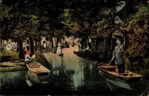 Ak Spreewald, Die Post im Spreewald