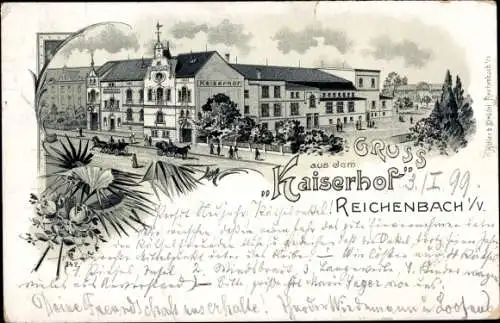 Litho Reichenbach im Vogtland, Gaststätte Kaiserhof