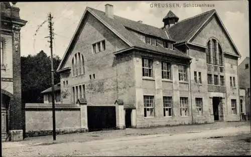 Ak Greußen in Thüringen, Schützenhaus