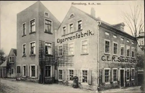 Ak Ronneburg Thüringen, Cigarrenfabrik C. E. R. Sachse