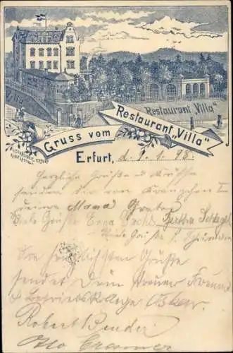 Litho Erfurt in Thüringen, Restaurant Villa