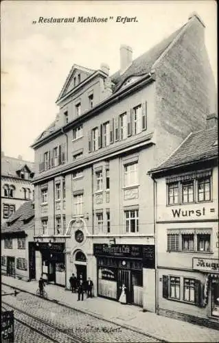 Ak Erfurt in Thüringen, Restaurant Mehlhose, Geschäfte