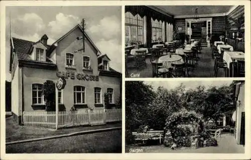 Ak Stecklenberg Thale im Harz, Kaffee und Konditorei Otto Grosse, Garten