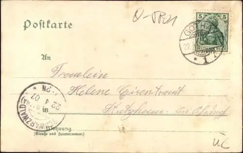 Litho Uelleben Gotha in Thüringen, Gasthof zum Adler