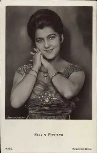Ak Schauspielerin Ellen Richter, Portrait