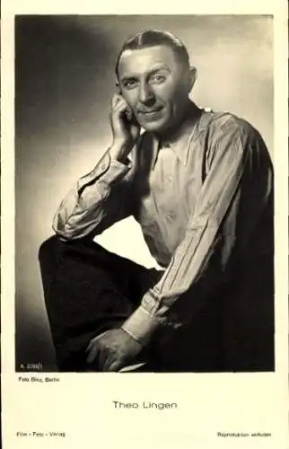 Ak Schauspieler Theo Lingen, Portrait
