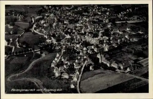 Ak Herzogenaurach in Mittelfranken, Fliegeraufnahme