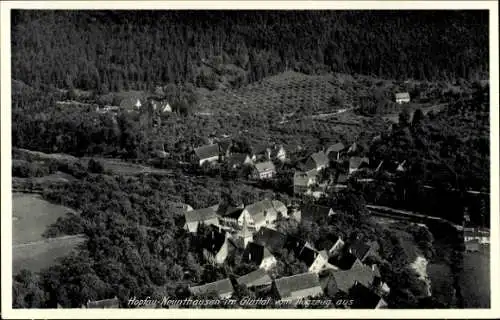 Ak Hopfau Neunthausen im Glattal Sulz am Neckar, Fliegeraufnahme