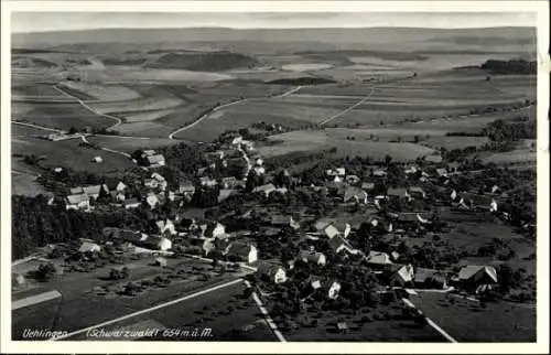 Ak Uehlingen Ühlingen Birkendorf im Schwarzwald, Luftaufnahme, Schwarzwald, Häuser, weitläufige L