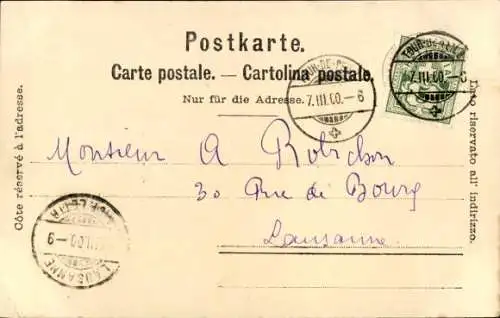 Ak Tour de Peilz Kt. Waadt, Kirche von Bäumen umrahmt