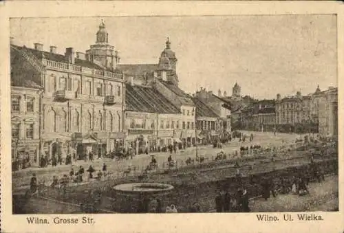 Ak Vilnius Wilna Litauen, Große Straße