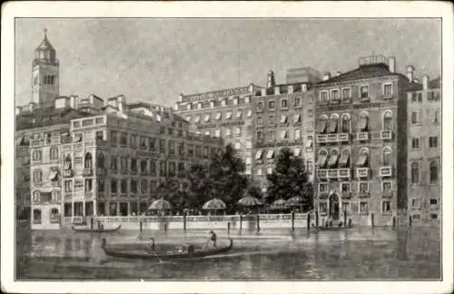 Ak Venezia Venedig Veneto, Hotel Bristol Britannia