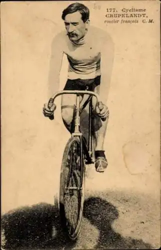 Ak Radrennsport, Radrennfahrer Crupelandt, französischer Straßenfahrer