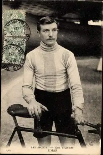 Ak Radrennsport, Radrennfahrer Simar, Steher