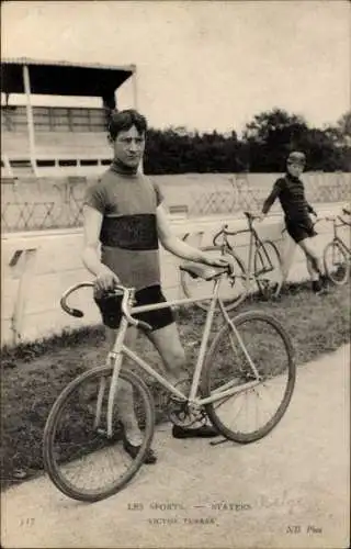 Ak Radrennsport, Radrennfahrer Victor Tubran, Steher, Belgien