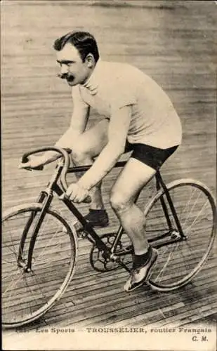 Ak Radrennsport, Radrennfahrer Trousselier, Frankreich