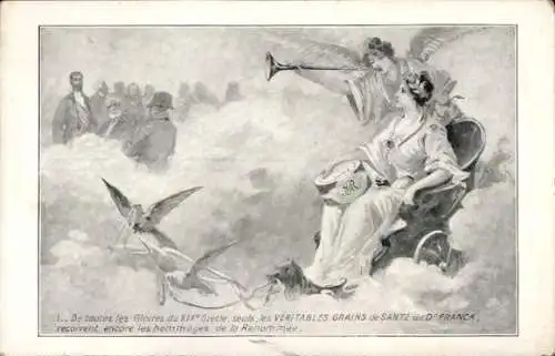 CPA Reklame, Veritables Grains de Sante du Dr. Franck
