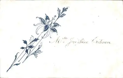 Ak Blühende Blume