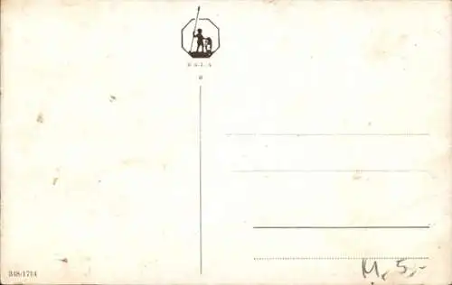 Ak Junger Hirsch im Wald