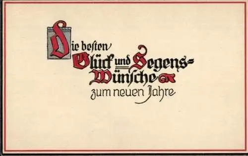 Ak Glückwunsch Neujahr, Patriotik