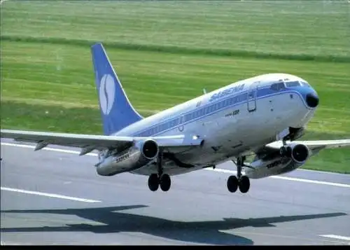 Ak Passagierflugzeug Sabena, Boeing 737 beim Start
