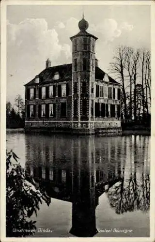 Ak Breda Nordbrabant Niederlande, Das Bild zeigt das Kasteel Bouvigne, ein Schloss in der nied...