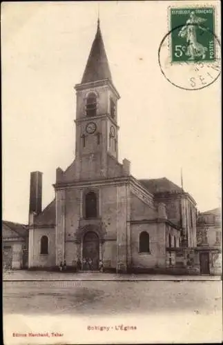 Ak Bobigny Seine Saint Denis, Bobigny - L'Église,  Kirche, Druck von Edition Marchand, Tabar