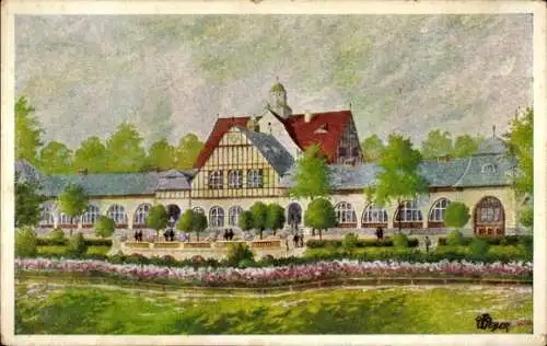 Künstler Ak Weber, Otto, Chemnitz in Sachsen, Küchwaldschänke