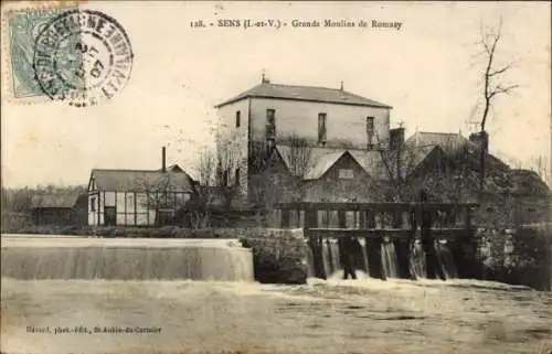 Ak Sens Ille-et-Vilaine, Grands Moulins de Romazy
