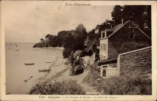 Ak Cancale Ille et Vilaine, Côte d'Emeraude,  Le Chemin de Ronde, A l'Abri des Flots