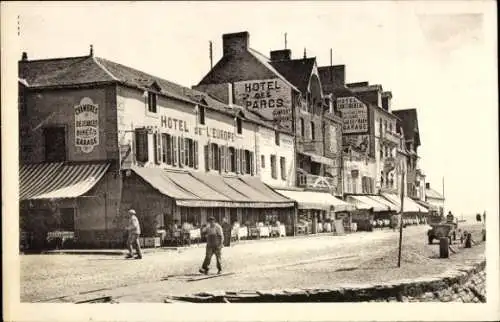 Ak Cancale Ille et Vilaine, Hotelansichten, Restaurantbeschriftungen, Garagen