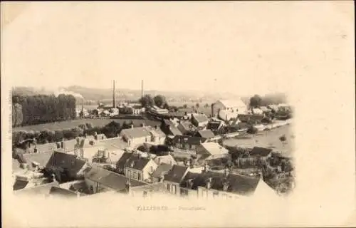 Ak Tilliers Tillières Maine et Loire, Panoramablick auf  Häuser und Landschaft