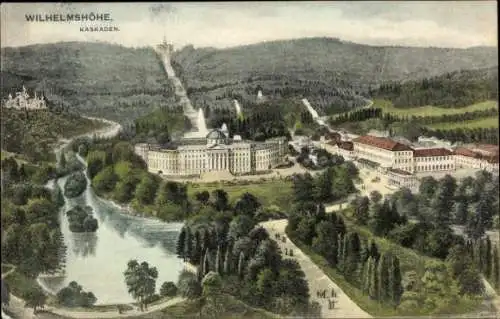 Ak Bad Wilhelmshöhe Kassel in Hessen, Kaskaden