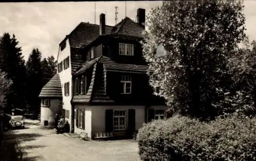 Ak Bärenfels Altenberg im Erzgebirge, Blick zum Handwerkerheim Spitzbergbaude