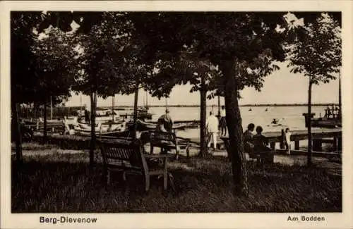 Ak Dziwnów Ostseebad Dievenow Pommern, am Bodden
