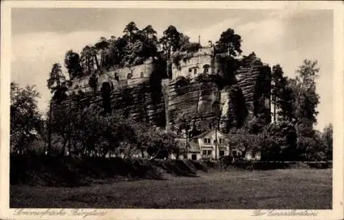 Ak Sloup v Čechách Bürgstein Region Reichenberg, Einsiedlerstein