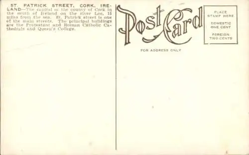 Ak Cork Irland, St. Patrick Street