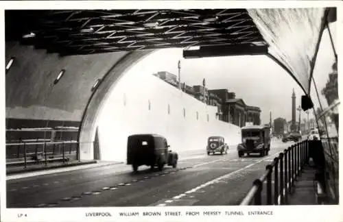 Ak Liverpool North West, William Brown Street, from Mersey Tunnel Entrance