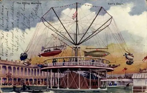 Ak Earls Cort London City, Flying Machine