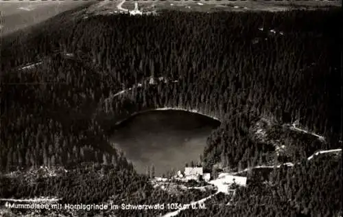 Ak Mummelsee Seebach im Schwarzwald Baden, Mummelsee, Hornisgrinde, Waldlandschaft, 