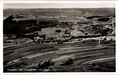 Ak Ochsenwang Bissingen an der Teck, Randecker Maar, Fliegeraufnahme