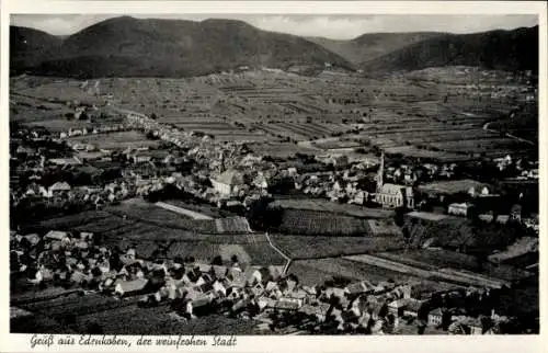 Ak Edenkoben an der Haardt Pfalz, Gruß aus  der weinfrohen Stadt