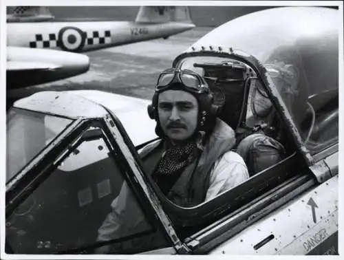 Foto Amerikanisches Militärflugzeug, Pilot