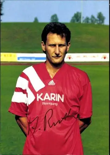 Autogrammkarte Fußballer Alfred Ruthe, SpVgg Unterhaching, Autogramm
