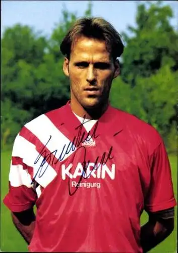 Autogrammkarte Fußballer René Sosnitza, SpVgg Plattling, Autogramm