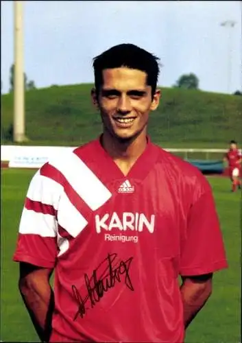 Autogrammkarte Dieter Schönberger, SpVgg Unterhaching, Autogramm