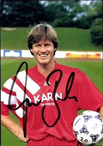 Autogrammkarte Fußballer Thomas Becke, SpVgg Unterhaching, Autogramm