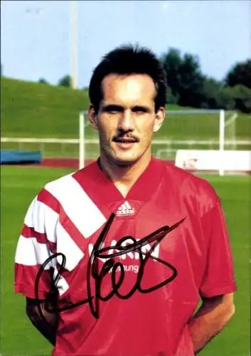 Autogrammkarte Fußballer Rudi Böck, FC Wacker München, Autogramm