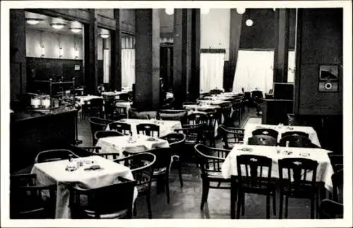 Ak Hamburg, Deutsches Bierhaus, Kirchenallee 43/45, Innenansicht