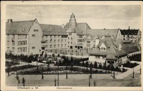 Ak Offenbach am Main Hessen, Oberrealschule